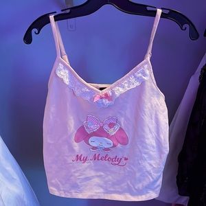 Light pink My Melody by Sanrio cami top.